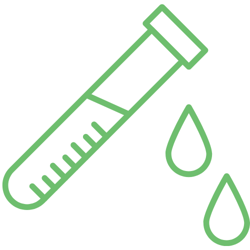 Reagenzglas – Symbol für Laboruntersuchungen
